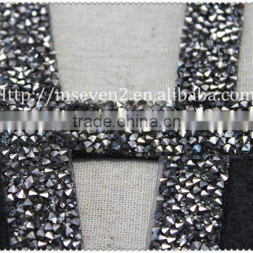 New Fashion Design Big Hot Fix Rhinestone Collar, Women Beaded Collar photo-4