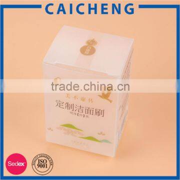 Clear PVC window cardboard jewelry necklace packing box with insert