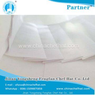 80g Special White Non Woven Round Top Cook Cap Disposable Chef Hat photo-5