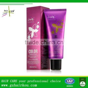 Hot Ammonia free hair color cream Semi Permanent Hair Dye Professional Hair Color Cream