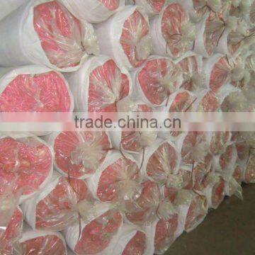 pink color glass wool with kraft