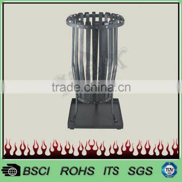Manufacturer supply outdoor welding steel fire basket with ash tray