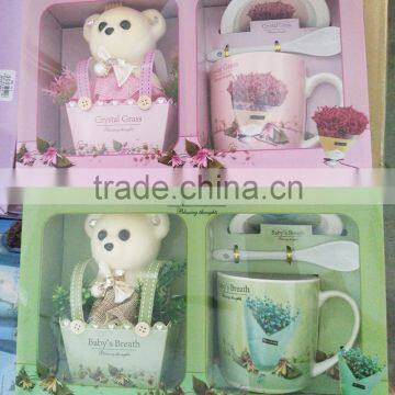 2016 Wholesale Creative Ceramic Coffee Cup/mug Suit Coffee Cup Gift Packing for Coffee