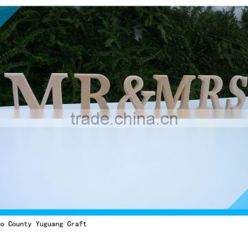 2015 hot sell wedding decor Mr and Mrs Signs for Sweetheart