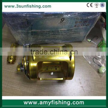 double speed trolling fishing reel 15w, 18w, 20w, 30w, 50w, 80w 130w