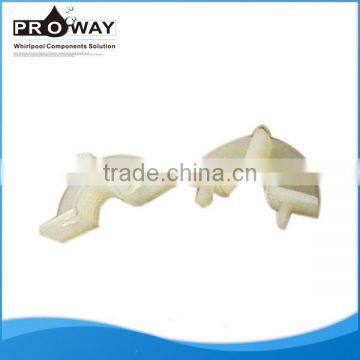 PROWAY plastic pipe clip for bathtub high quality white M12 thread clips Hydraulic pipe clips