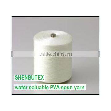 100% water soluable PVA spun yarn, ring spun