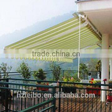 Folding arm awning