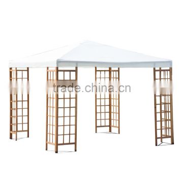 10' x 10' Outdoor Wooden Patio Canopy Pavilion Gazebo