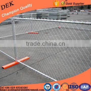 Galvanized portable temporary chain link fence panels