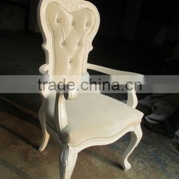 Baroque style antique furniture high back chair