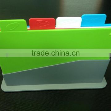 fashional design plastic cutting board with anti-slip function