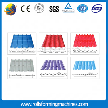Villa Glazed Roof Tile Roll Forming Machine| Step Roof Glazed Tile Roll Forming Machine photo-2