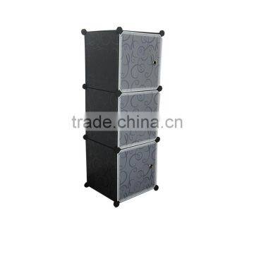Portable White Color PP Modular Storage Cubes 35*35 cm Solid Panels-3 Cubes photo-2