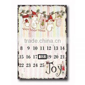 Wall Decorative Metal Sign Tin Sign Cheap Wall Calendar