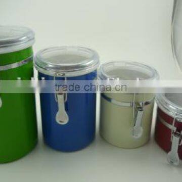 stainless steel storage canister