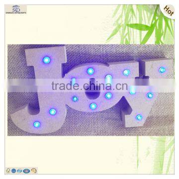 Birthday Party Celebrating Letters Joy Wooden Led Ornament