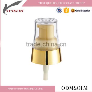 Custom plastic dispenser cream treatment pump