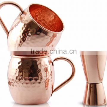 Customise Promotional Product Copper Moscow Mule mugs with set of 2 pieces