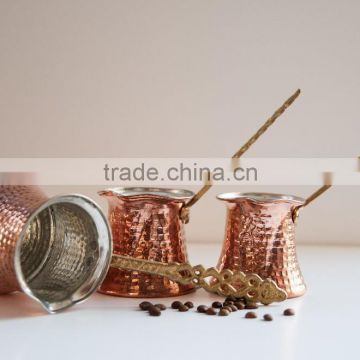 Wholesale copper Handicrafts turkish coffee making pot