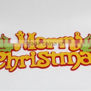 Merry Christmas Window Listing Christmas Decorations Non-woven Fabrics English Letters Decorations photo-3