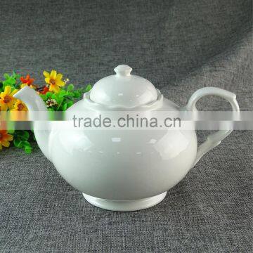 Stocked Cheap white ceramic tea pot ,unique style porcelain tea pot tea kettle