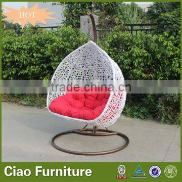 Outdoor Garden Rattan Double Swing Chair Furniture photo-4