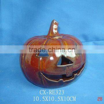 Porcelain Hallowmas pumpkin