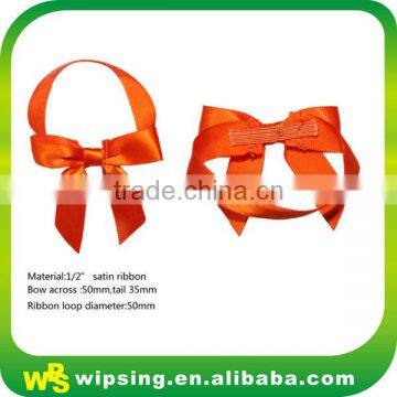 Fancy satin ribbon bow pre-made bow