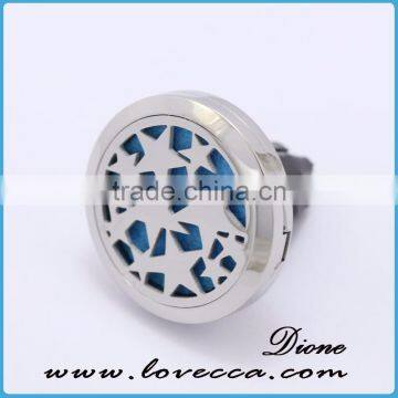 Stainless Steel Aromatherapy Diffuser Locket for Car, Car Vent Clip Diffuser, Car Freshener Clip photo-2