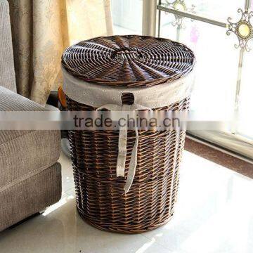 Hot!!!Handmake Wicker Laundry Basket photo-2