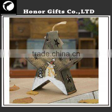 Best Selling Christmas Decoration Star Style Christmas Candle Holder