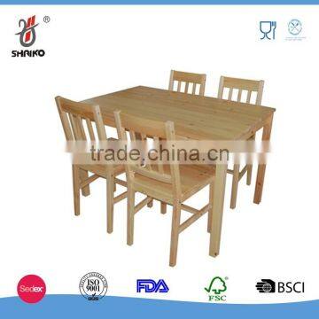 5-Piece Dining Set ,Solid Wood Table With 4 Side Chairs photo-4