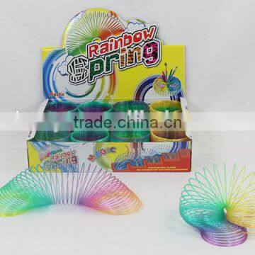 hot sale plastic 3 in 1 magic rainbow spring kids educational toys/hot sale promotional gift magic rainbow circle