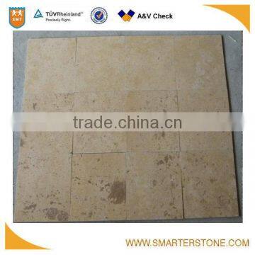 Yellow limestone honed finishing with good price selling