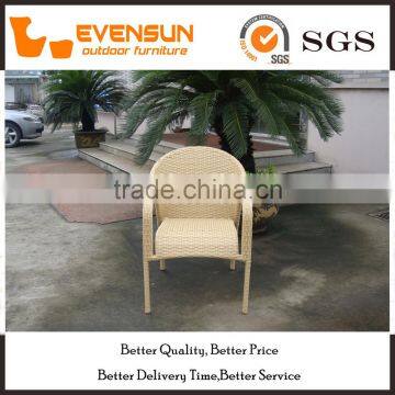 China Traditional 4 Rip Pe Rattan Dining Arm Chair photo-3
