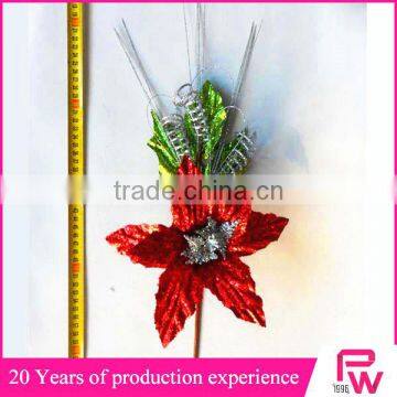 Christmas Wall Hanging Decorations Glitter Twigs Christmas Flowers for Christmas Market photo-5