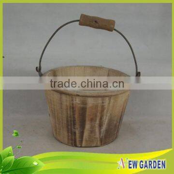 China Different Types Wooden Garden Flower Pot By Handicraft photo-5