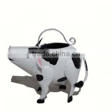 YS11838 metal pig garden animal planter made in Xiamen with size 15.5X7X12"