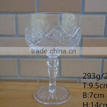 clear ice cream candy glass cup for wholesale