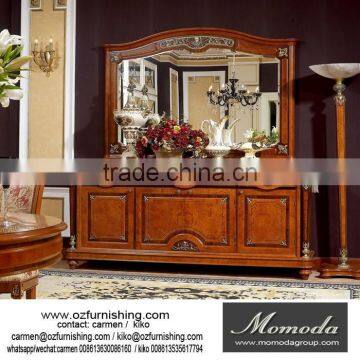 YB29 Factory Directly Sale Wine Cabinet Antique Wooden Glass Wine Cabinet and TV Stand in One Set photo-5