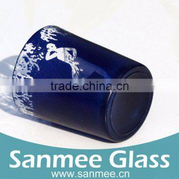 103ml High Quality Printed Glass Candle Cup Candle Glassware Wholesale photo-3