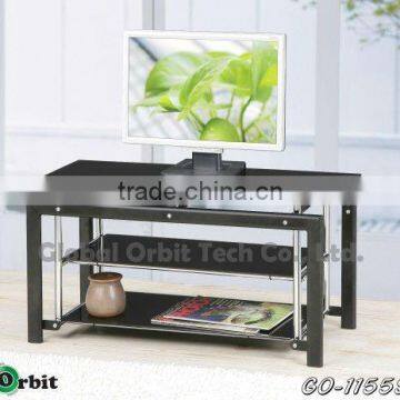 High Quality Stainless Steel and Tempered Glass tv Stand photo-2