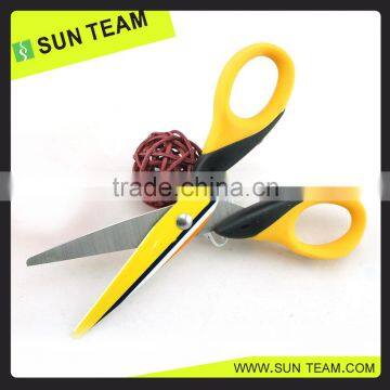 Factory price colorful heat transfer printing plastic school scissors