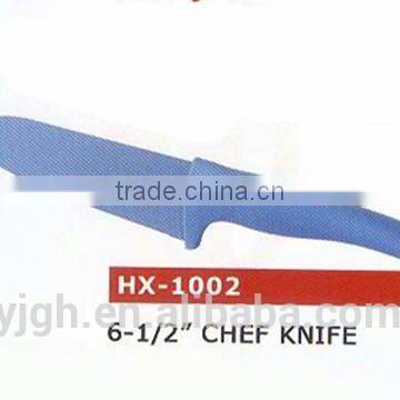 HX-1002 6-1/2 inch standing handle non stick painting Japanese chef knife