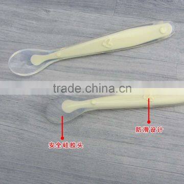 BPA Free Baby Feeding Supplies Silicone Spoon photo-4