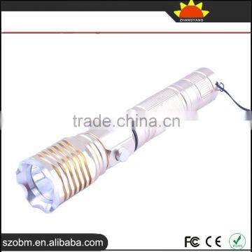 2016 Wholesale UltraShine F7 T6 LED Rechargeable Aluminum Alloy LED Flashlight Torch photo-4