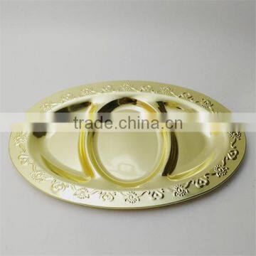Custom Logo Metal Serving Trays Wholesale Stainless Steel Cooking Plate photo-2