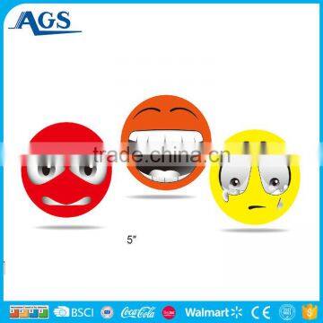 Creative funny emotion face angry happy crying pvc ball