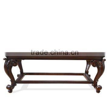 Coffee Table Rectangular Model Carving Cabrio Legs photo-2